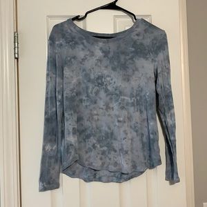 American Eagle long sleeve blue Tie-dye shirt